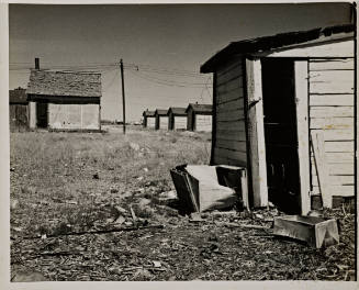 Rural landscape with sheds