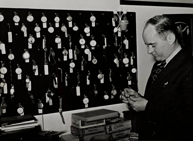 Jeweler and Watch Repair Man, San Augustine, Texas, April