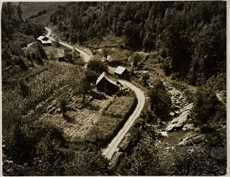Mountain Homes Along Creek, Showing Tobacco Patch and Corn Field in Eastern Kentucky