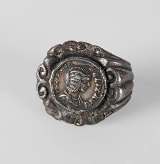 Commemorative Ring with Denarius of Julia Mamaea, mother of Emperor Severus Alexander