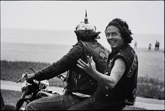 Funny Sonny packing with Zipco, Milwaukee, from "The Bikeriders" series