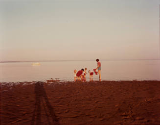 Family on Sand Bar