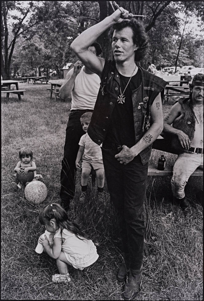 Cowboy at Rogues' Picnic, South Chicago, from "The Bikeriders" series