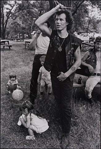 Cowboy at Rogues' Picnic, South Chicago, from "The Bikeriders" series