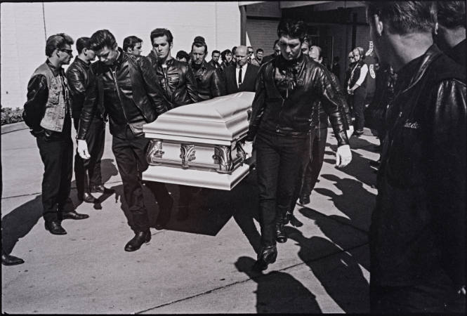 Renegade's Funeral, Detroit (Pallbearers Carrying Casket), from "The Bikeriders" series