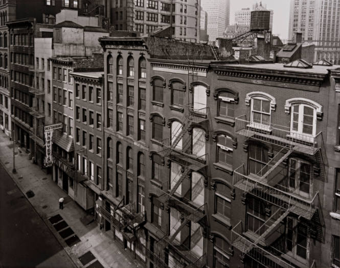 The North Side of Beekman Street between William and Nassau Streets, from "The Destruction of Lower Manhattan" series