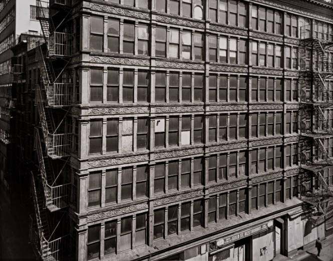 The West Side of Gold Street between Ann and Beekman Streets, from "The Destruction of Lower Manhattan" series