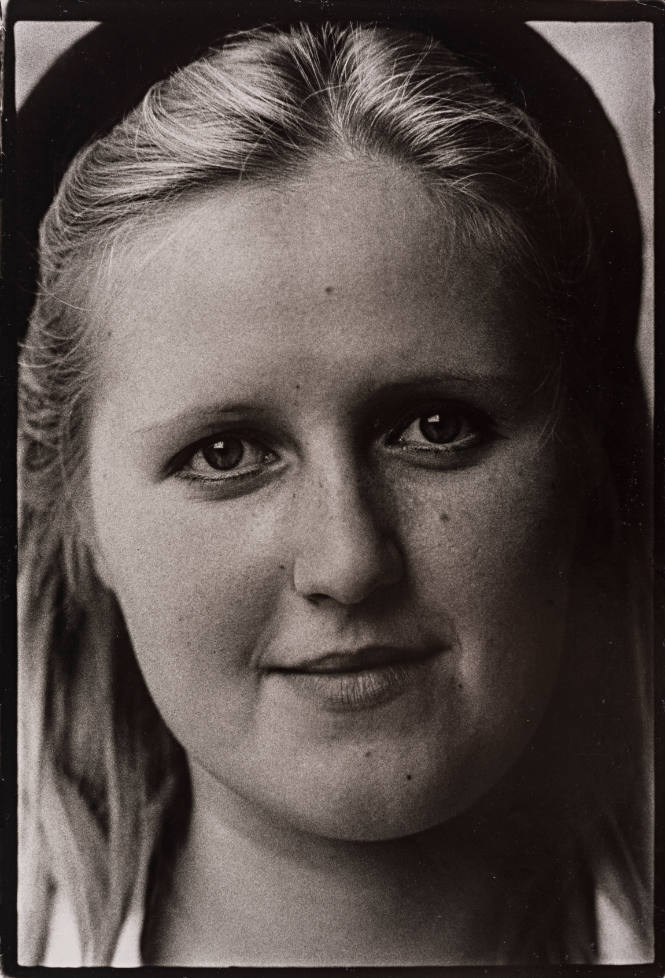 Soviet Union (close up of young woman's face)