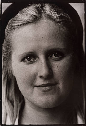 Soviet Union (close up of young woman's face)