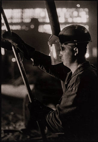 Soviet Union Steel Plant (worker in protective mask)