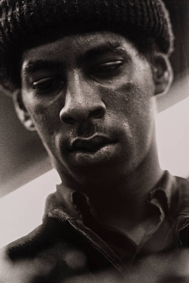 Worker Series (black man in knitted cap)