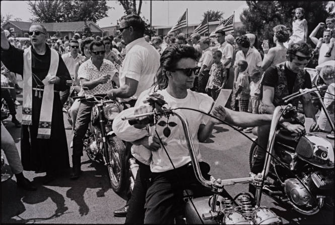 Seventeenth Annual World's Largest Motorcycle Blessing, St. Christopher Shrine, Midlothian, Illinois, from "The Bikeriders" series