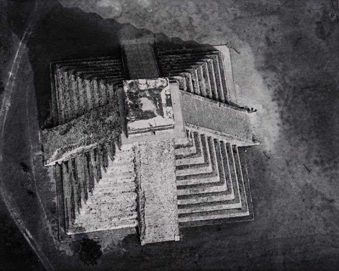Castillo from the Perpendicular, Chichen Itza, Yucatan, Mexico