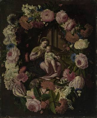 Madonna and Child with Garlands