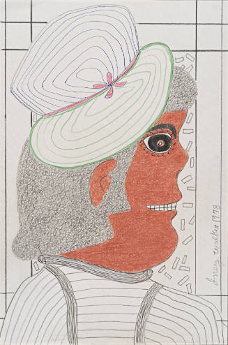 Figure in Striped Hat