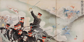 Japanese Troops pursue Russian Cavalry