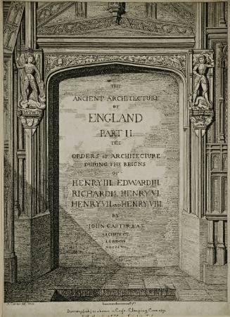 Title Page of Ancient Architecture of England, Part II