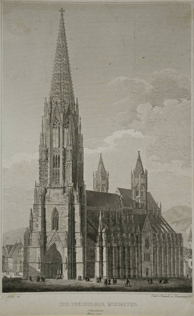 Der Freiburger Muenster (Sudwestseite Felsing impr.)