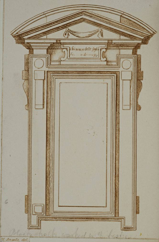 Chinorise delle fogli - Architectural detail of door and pediment
