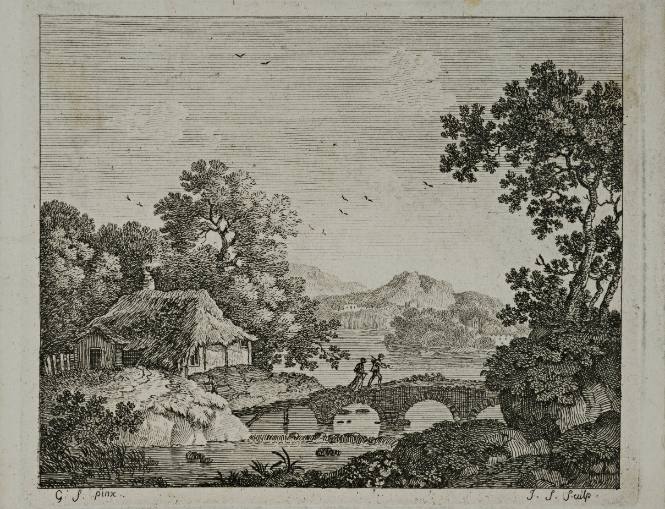 [Peasant House by Stone Bridge]