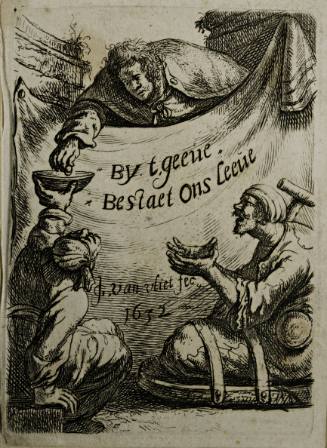 Bestaet ons Leeue (Two Beggars Receiving Alms)