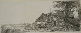Cottage and a Large Tree, 1641 (reverse image)