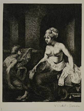 Bathing Woman (pastiche in the style of Rembrandt)