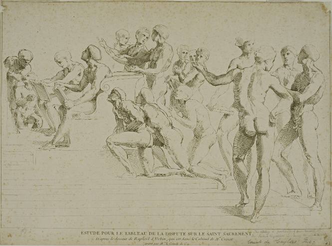 Drawing for "Disputà"