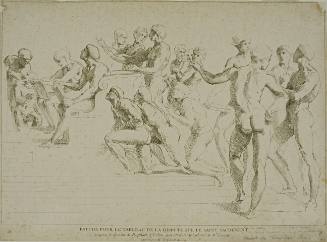 Drawing for "Disputà"