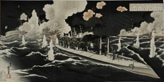 On the Night of the 8th of February, Our Brave Fleet of Torpedo Boats Fired at the Russian Aquadron at Port Arthur and Sank the Enemy’s Three Battleships. What a Brilliant Success! 