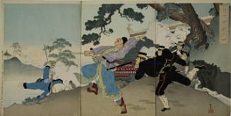 Japanese Troops Battle Chinese Warriors