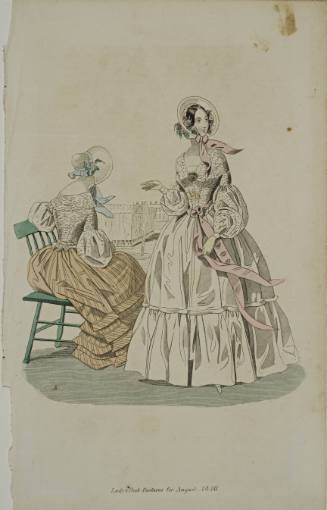 Fashion Print, Godey's Lady's Book, 1840