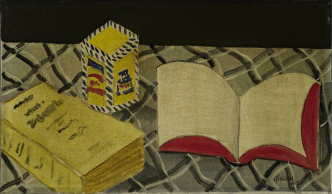 Untitled (Table with two books and a box)