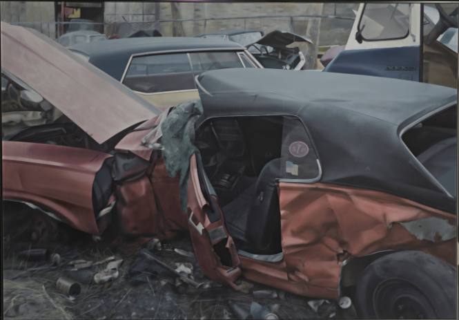 Demolished Vehicle (S. T. P. with Trash)