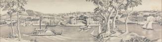 Pencil Sketch for Poughkeepsie, NY, Post Office