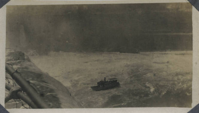 Untitled [Waterfalls and ship]