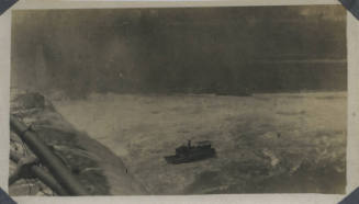 Untitled [Waterfalls and ship]