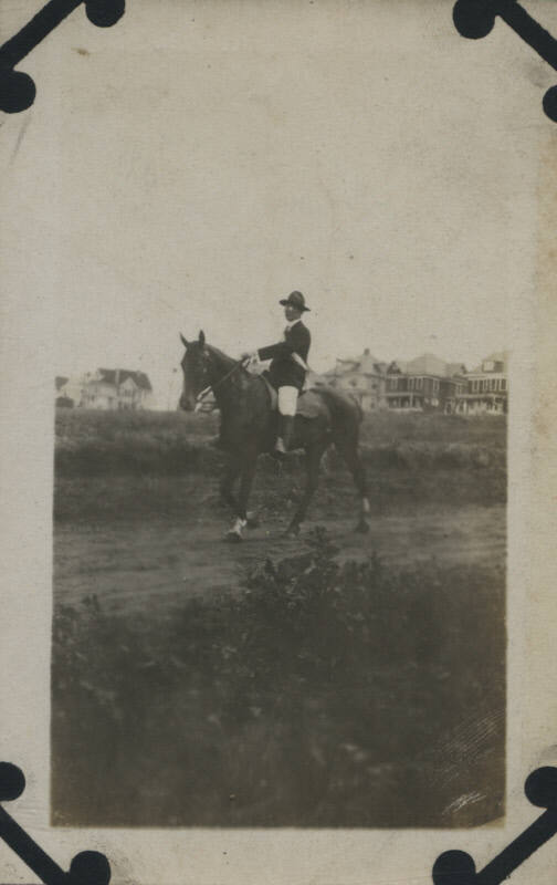 Untitled [Men in uniform stand in procession formation]