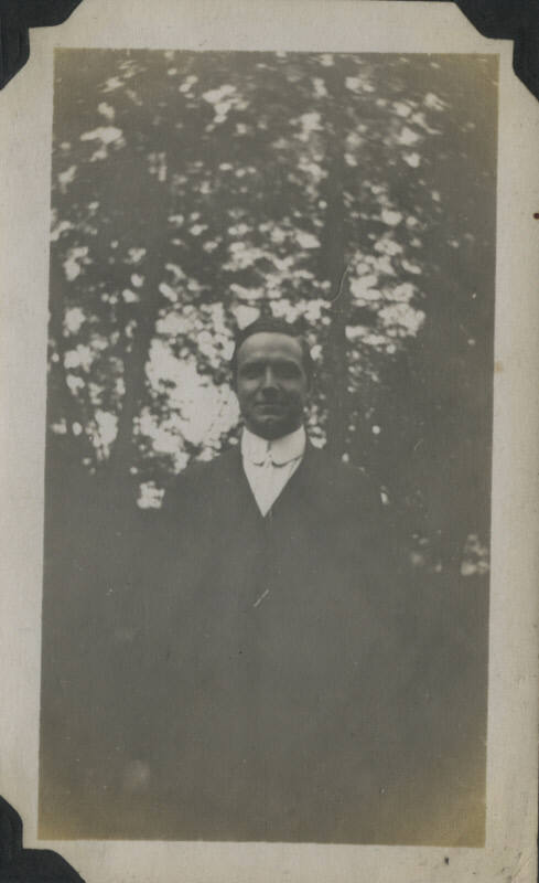 Untitled [Man in woods]