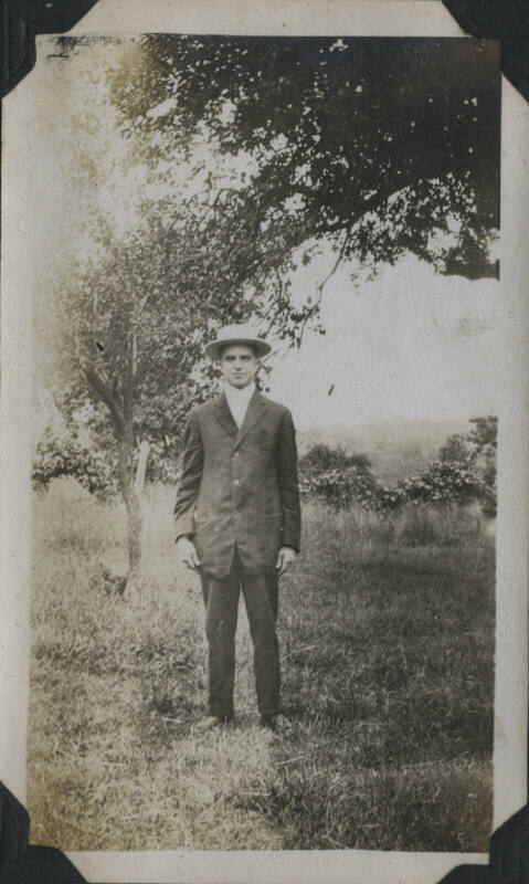 Untitled [Man in woods]