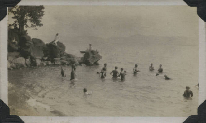 Untitled [People in water]