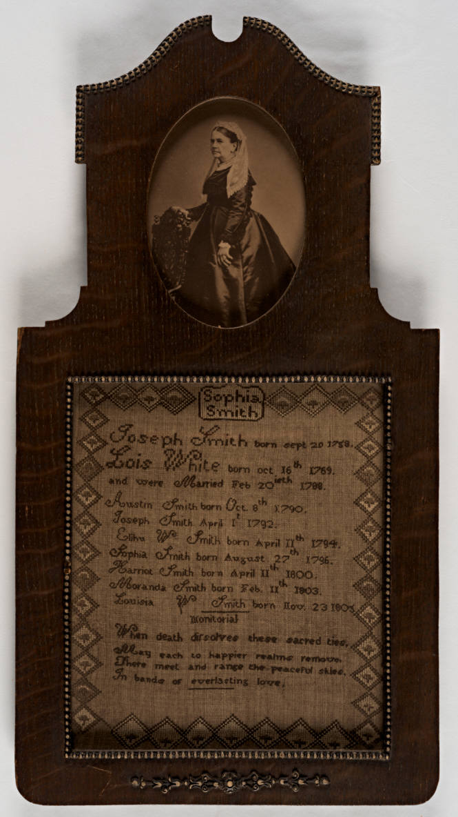 Sampler: Family Record or Register