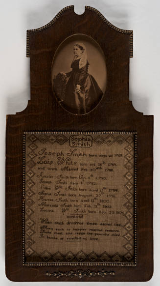 Sampler: Family Record or Register