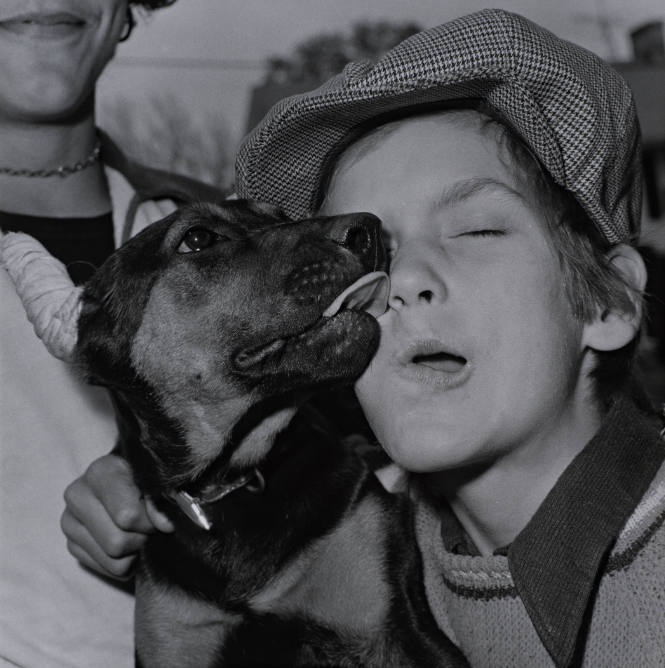Untitled (Boy & Dog: A Kiss)