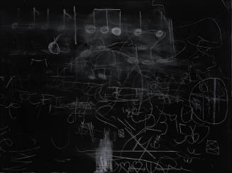 Untitled (Music Blackboard, 1/2 erased)