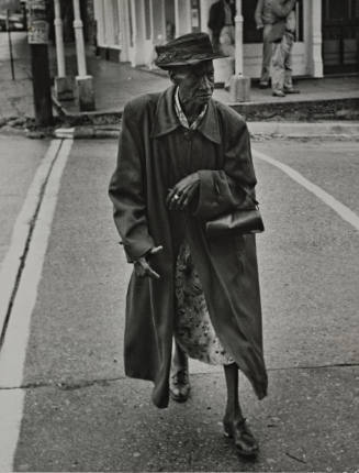 Elderly Black Woman Crossing Street, Mississippi