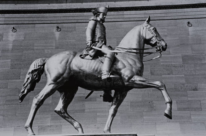 Son of the American Revolution Memorial Statue. Philadelphia Museum