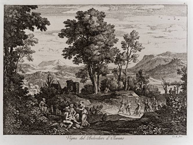 Vineyards on Belvedere Hill, near Olevano, from Views of Rome (Die Römischen Ansichten)