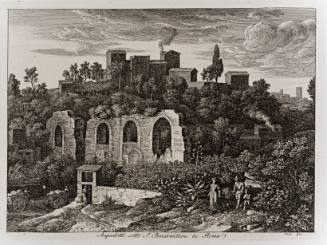 Aqueducts below the Convent of San Bonaventura in Rome, from Views of Rome (Die Römischen Ansichten)