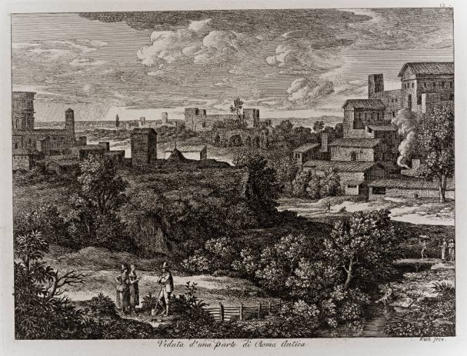 View of a Section of Ancient Rome, from Views of Rome (Die Römischen Ansichten)